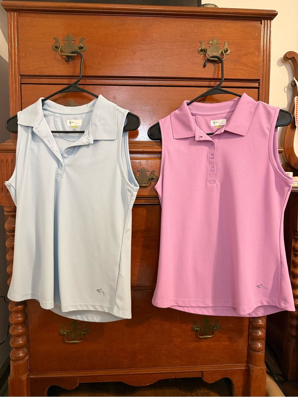 Greg Norman Golf Tanks - Light Blue & Lavender